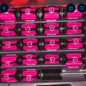 Pink Hair Rollers Set